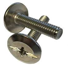 18-8 Stainless Steel  Phillips Slotted Combo Drive Wafer Head Sidewalk Bolt
